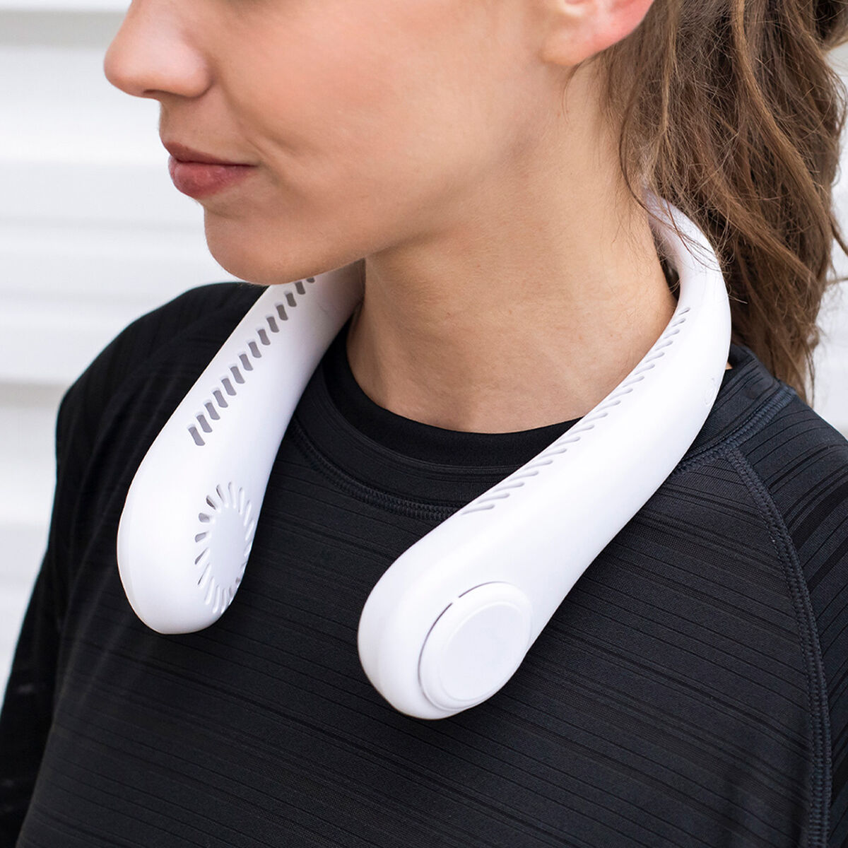 Ventilatore da collo Lifetime Bianco Ricaricabile USB - Image 5