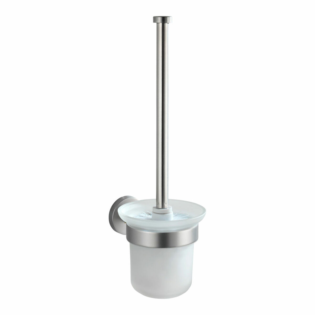 Portaspazzola Wenko 10 X 35 X 14 CM Bianco Acciaio inossidabile Moderno Cromato