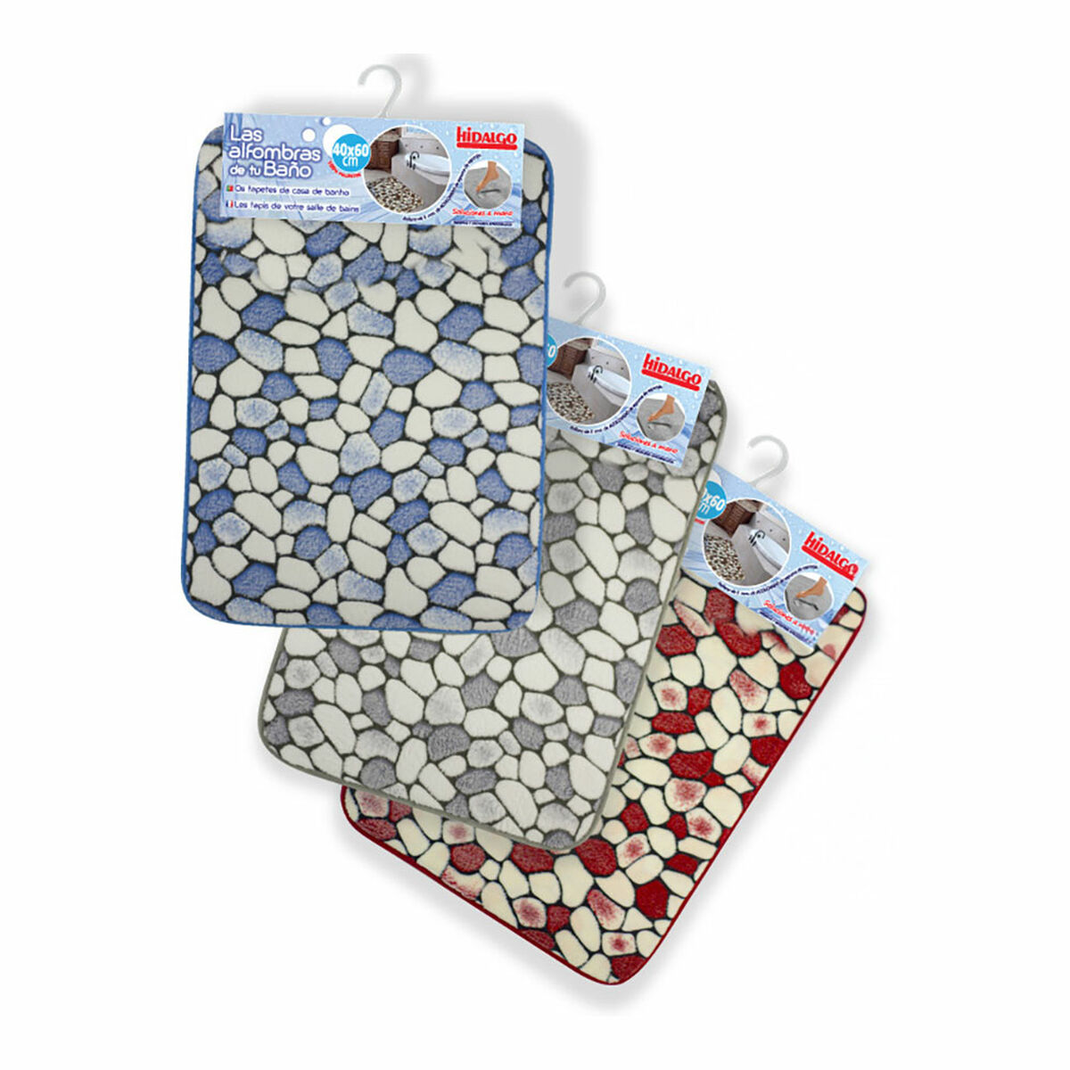 Tappeto da bagno Hidalgo Pietra 40 x 60 cm