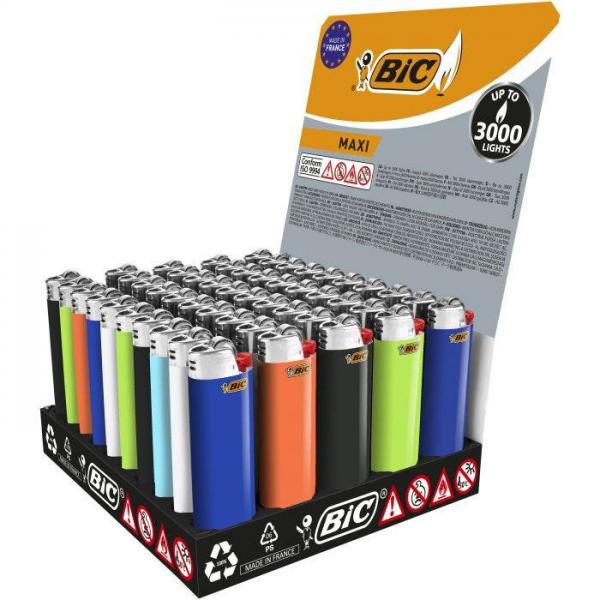 Accendino Bic Multicolore 50 Pezzi 50 Unità