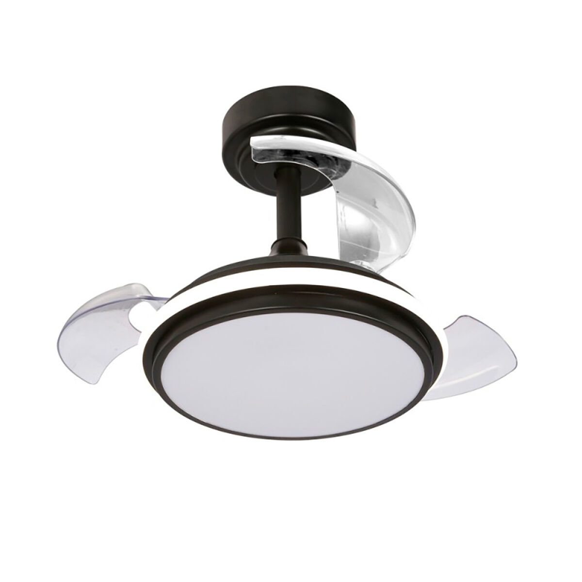 Ventilatore da Soffitto con Luce CristalRecord Nero 35 W 1000 Lm (3000 K) (4000 K)