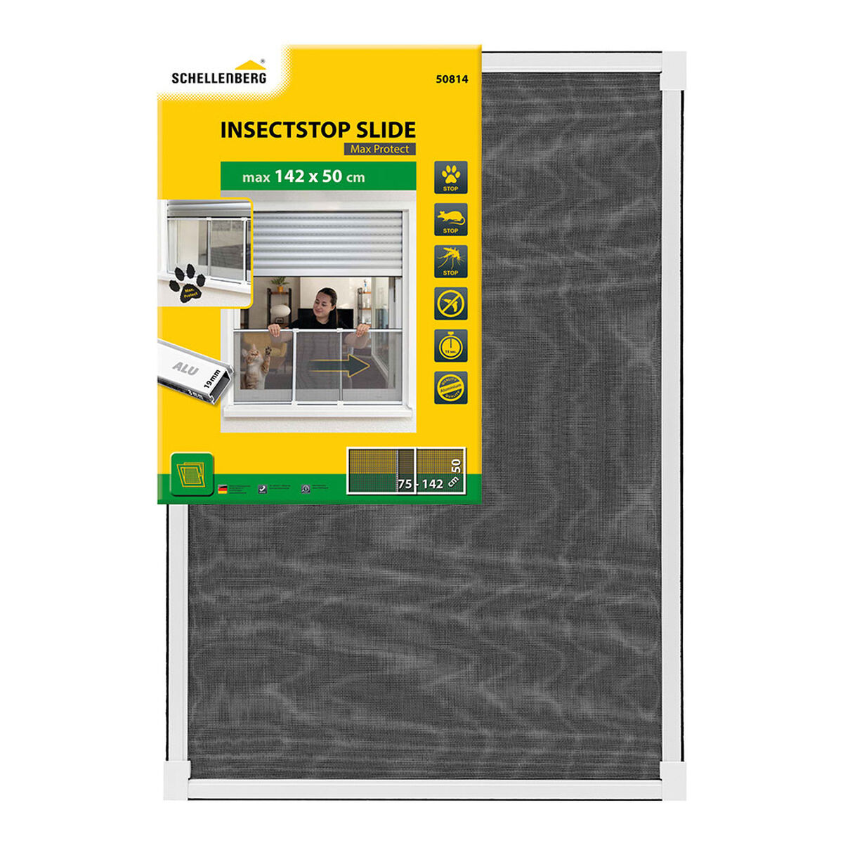 Zanzariera Schellenberg 50 x 75-142 cm