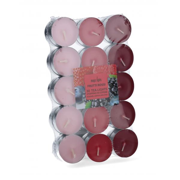 Candele profumate Magic Lights Frutti rossi Cera