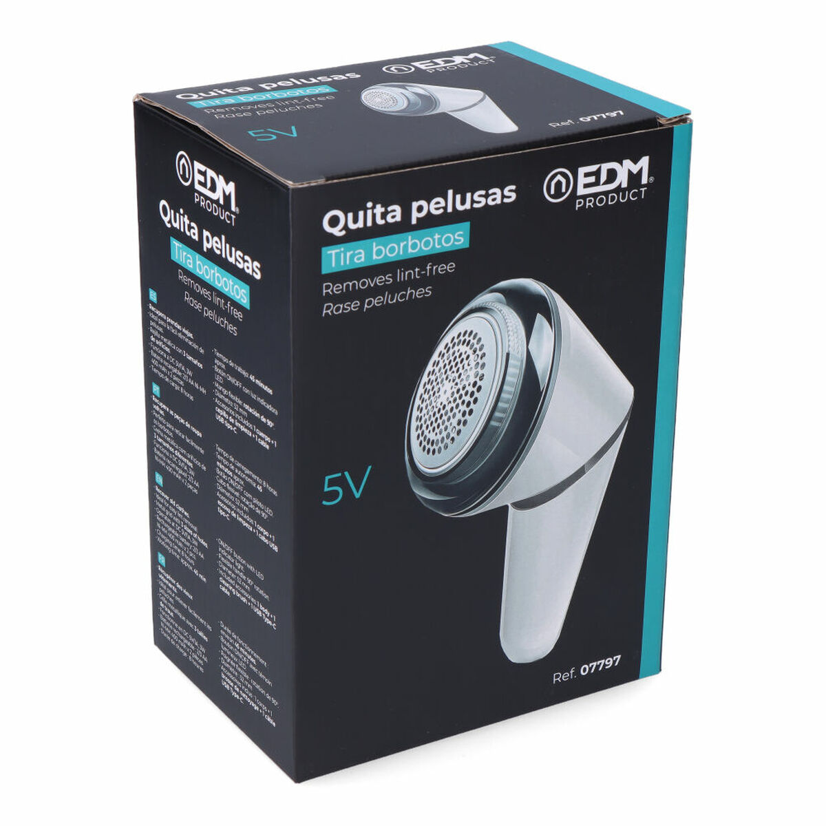 Levapelucchi Elettrico Ricaricabile EDM 07797 07797 Bianco - Image 4