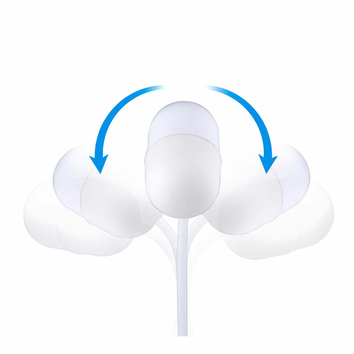 Lampada LED con Altoparlante e Caricabatterie Senza Fili Grundig Bianco 10 W 50 lm Ø 12 x 26 cm Plastica 3 in 1 - Image 3