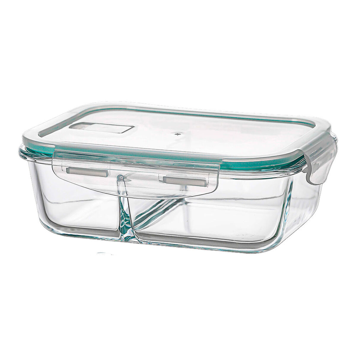 Porta pranzo Ovenza Trasparente Silicone Vetro Borosilicato Rettangolare 1040 ml