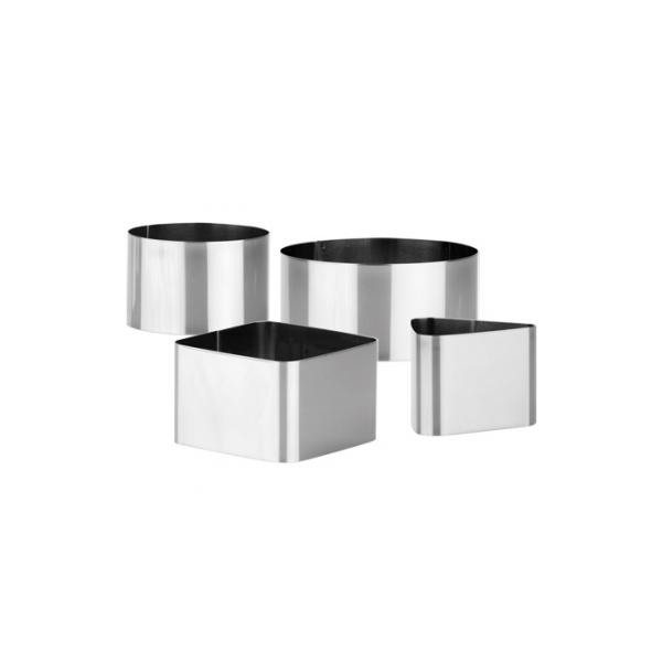 Stampo per placcatura Tescoma Grandchef Grigio Metallo Acciaio inossidabile 4 Unità