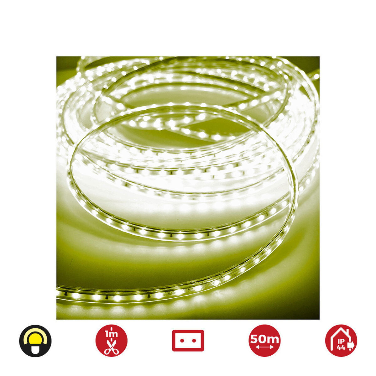 Strisce LED EDM 72705 Giallo 4,2 W x 1 m 50 m 350 lm - Image 4