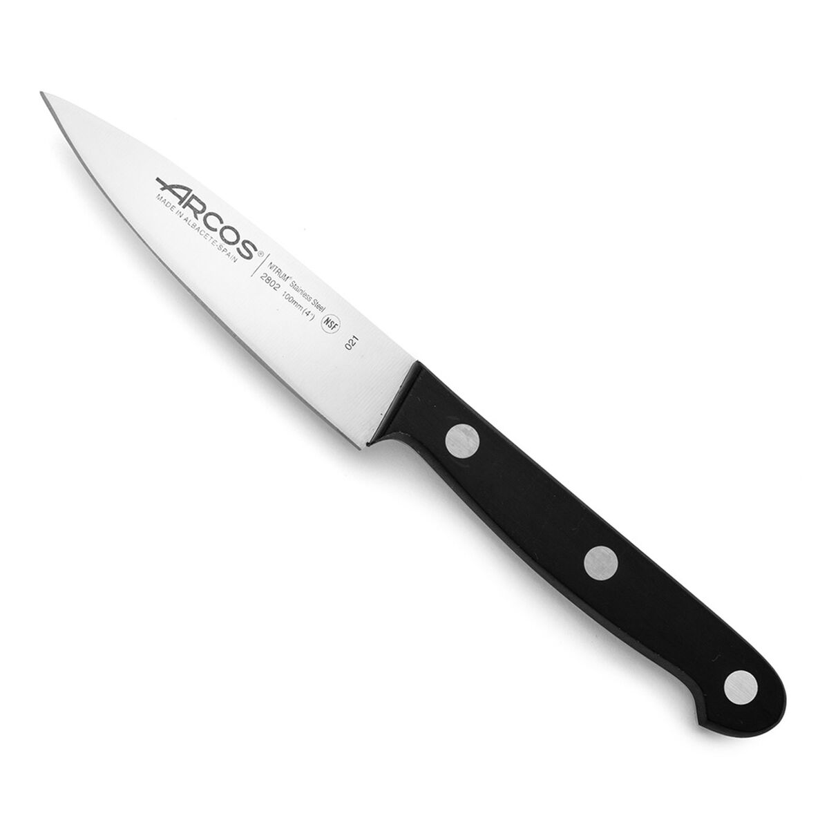 Coltello per Sbucciare Arcos serie universal Acciaio inossidabile Plastica 10 cm