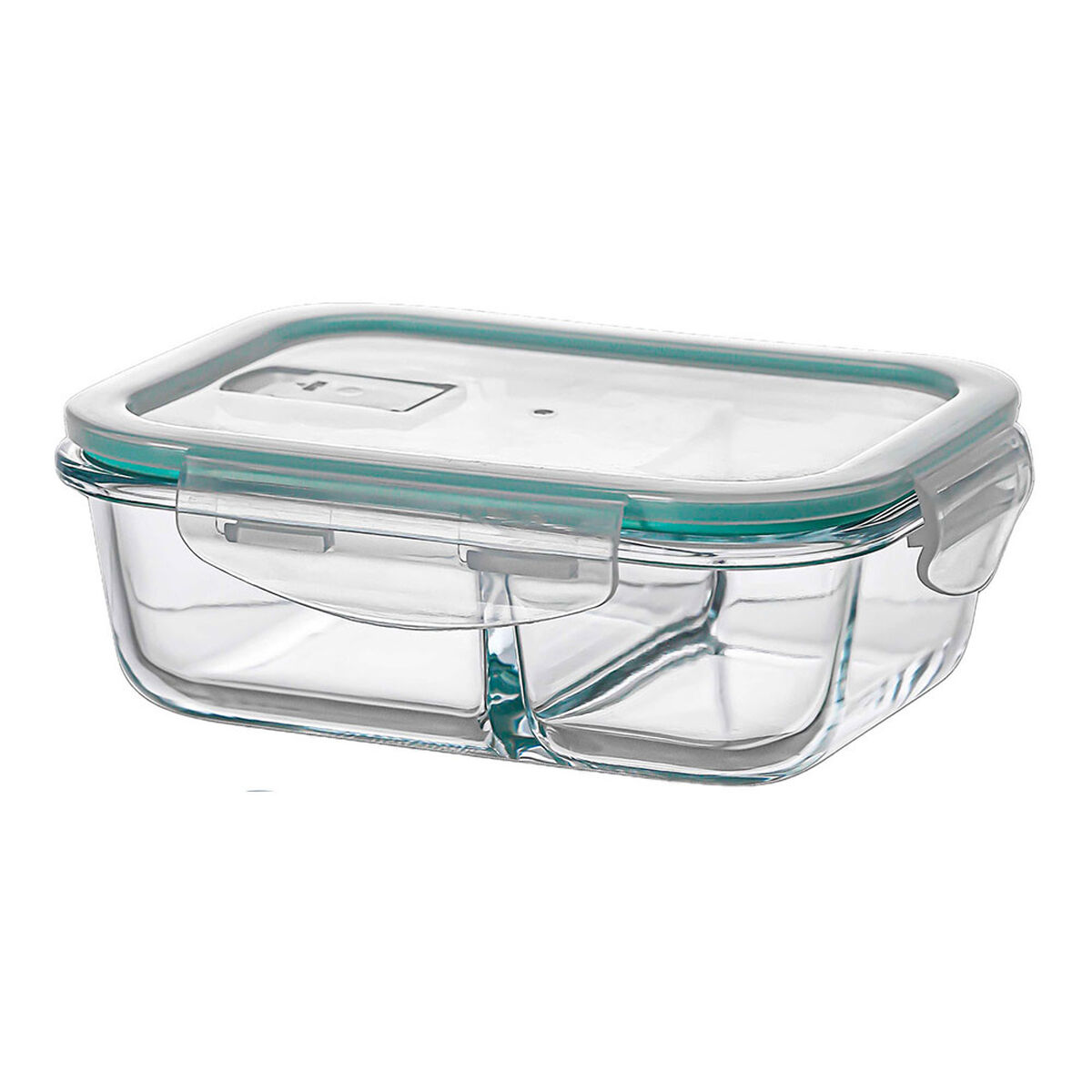 Porta pranzo Ovenza Trasparente Silicone Vetro Borosilicato Rettangolare 630 ml