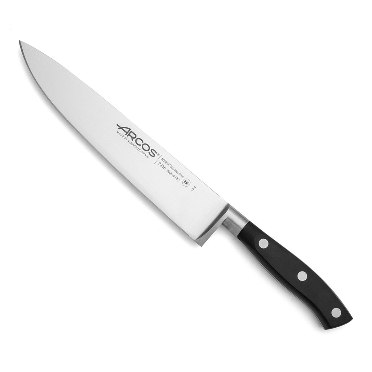 Coltello da Cucina Arcos serie riviera Nero Acciaio 20 cm