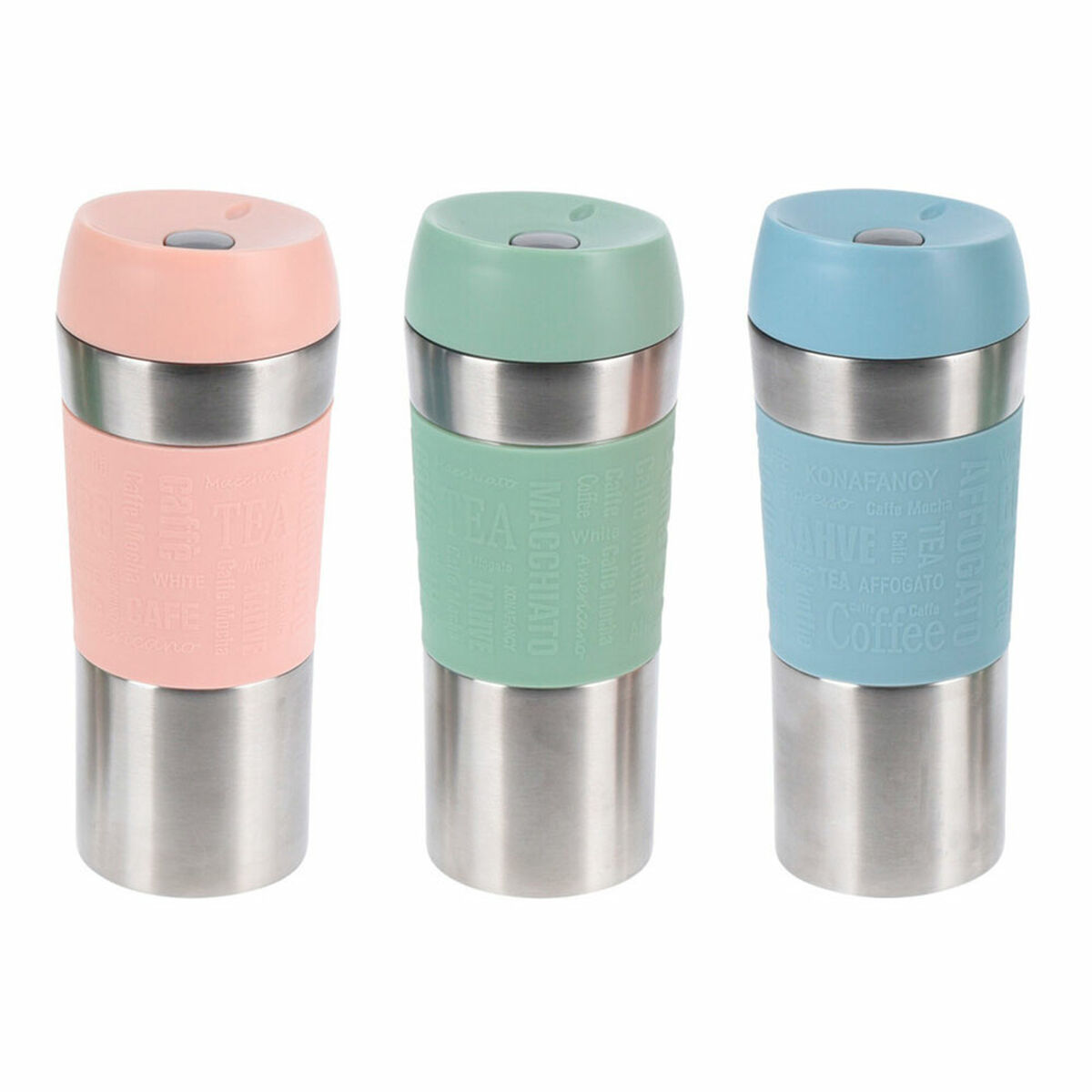 Tazza Thermos con Coperchio Multicolore 350 ml
