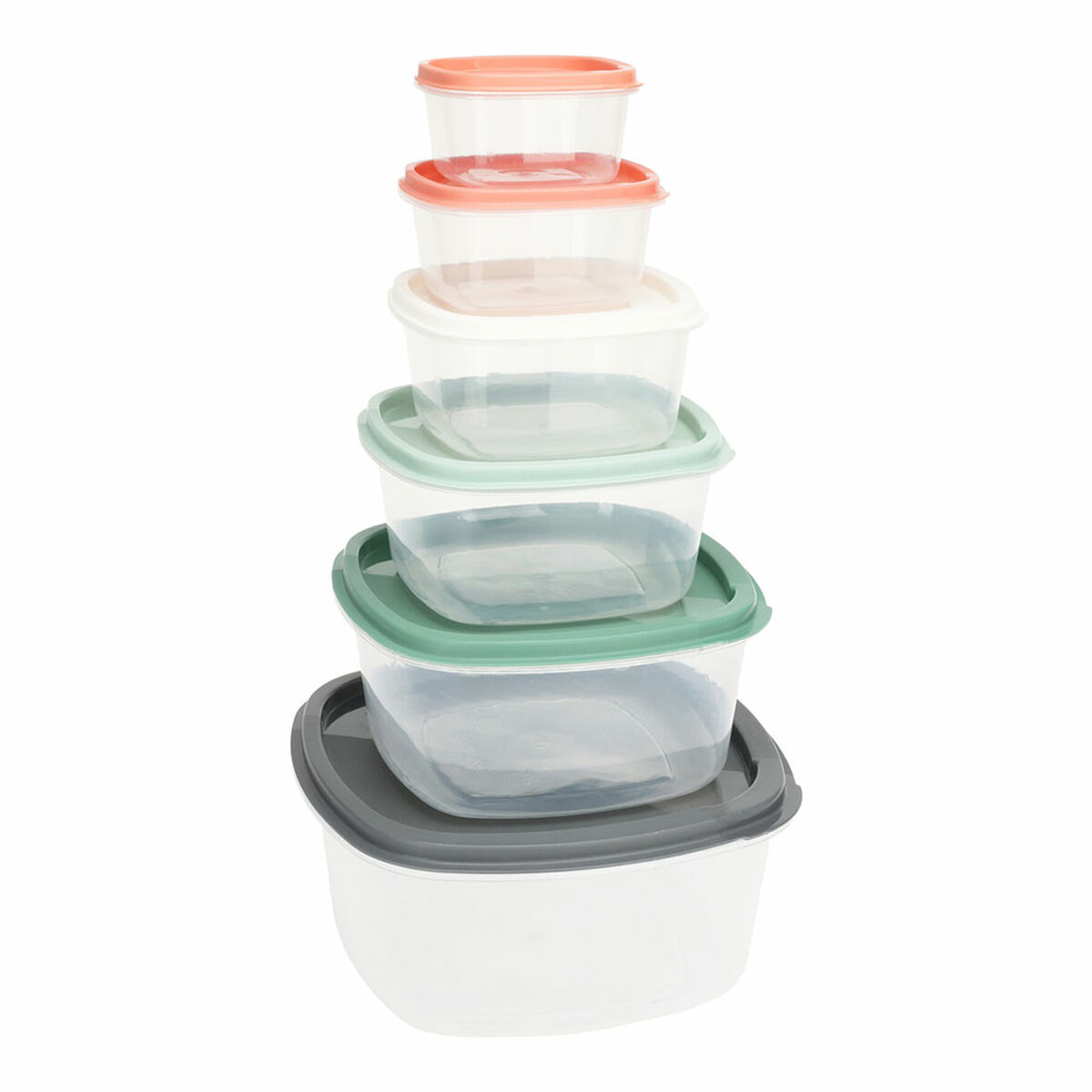 Set di scatole porta pranzo Excellent Houseware Plastica