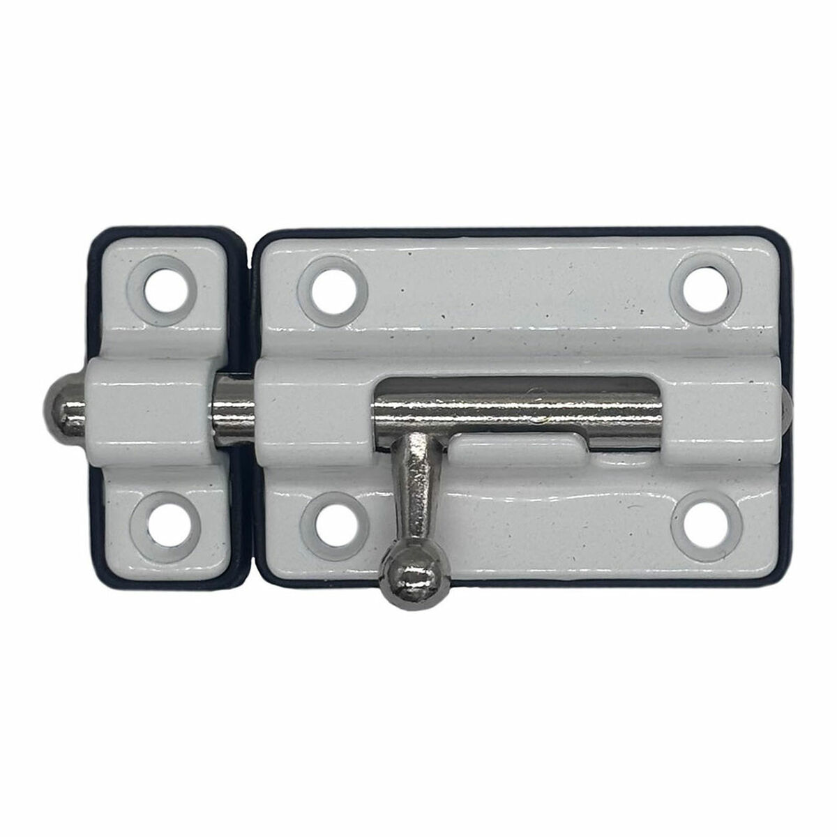 Chiavistello per porta EDM 85521 Bianco 50 mm