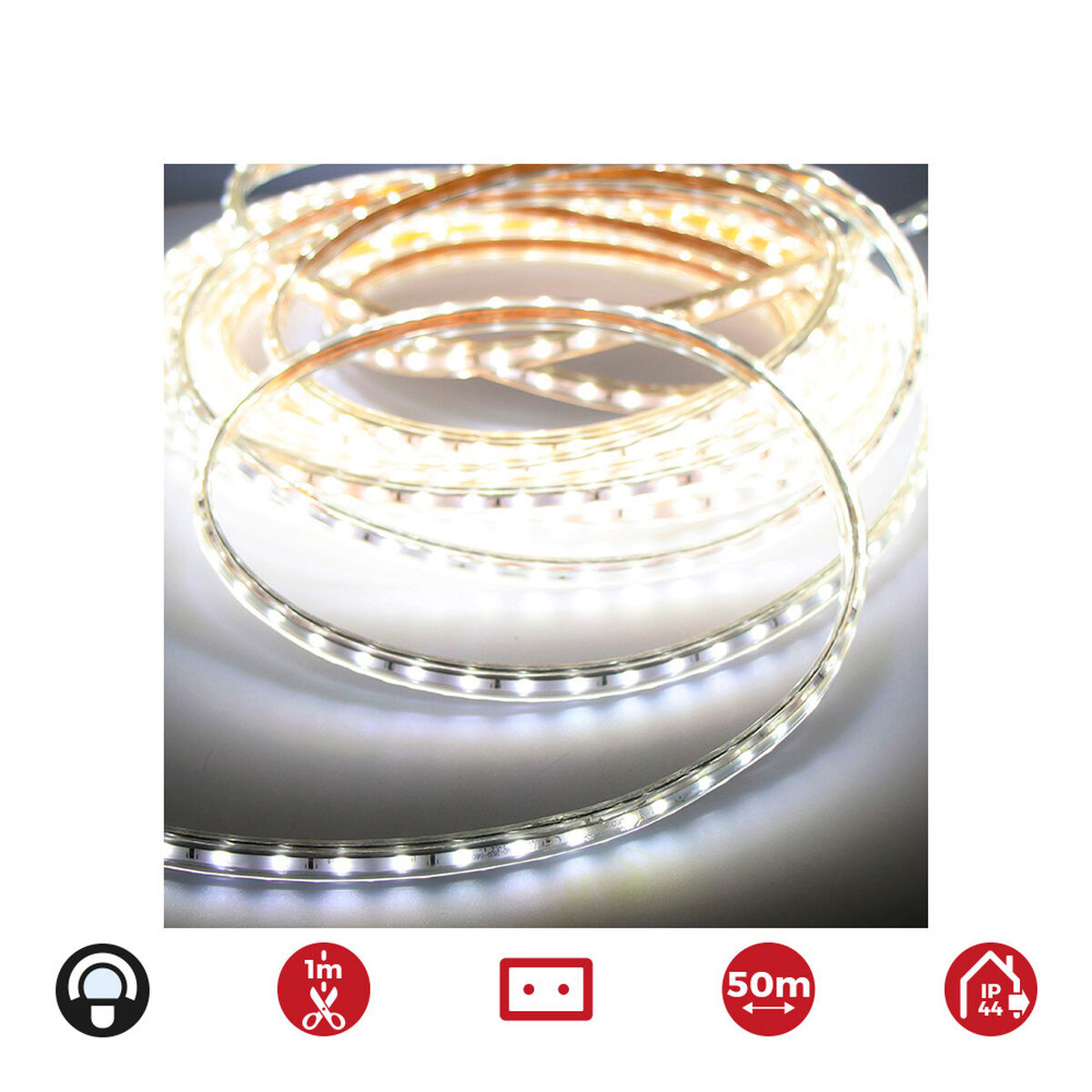 Strisce LED EDM 72700 4,2 W x 1 m 50 m Luce fredda 6400 K 350 lm - Image 4