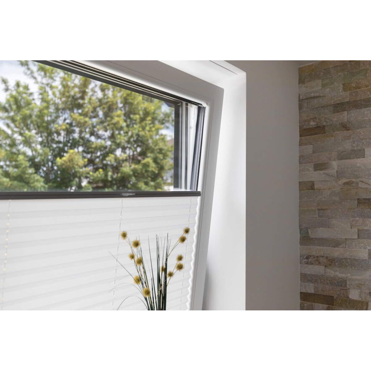 Zanzariera Schellenberg Antracite Fibra di Vetro 5 x 100 cm Zanzariera Adesivo - Image 6