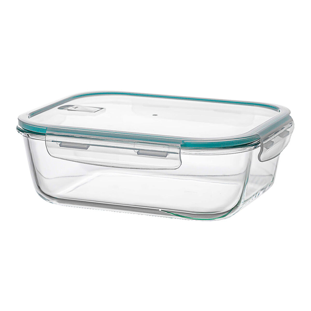 Porta pranzo Ovenza Rettangolare Trasparente Silicone Vetro Borosilicato 2,25 L
