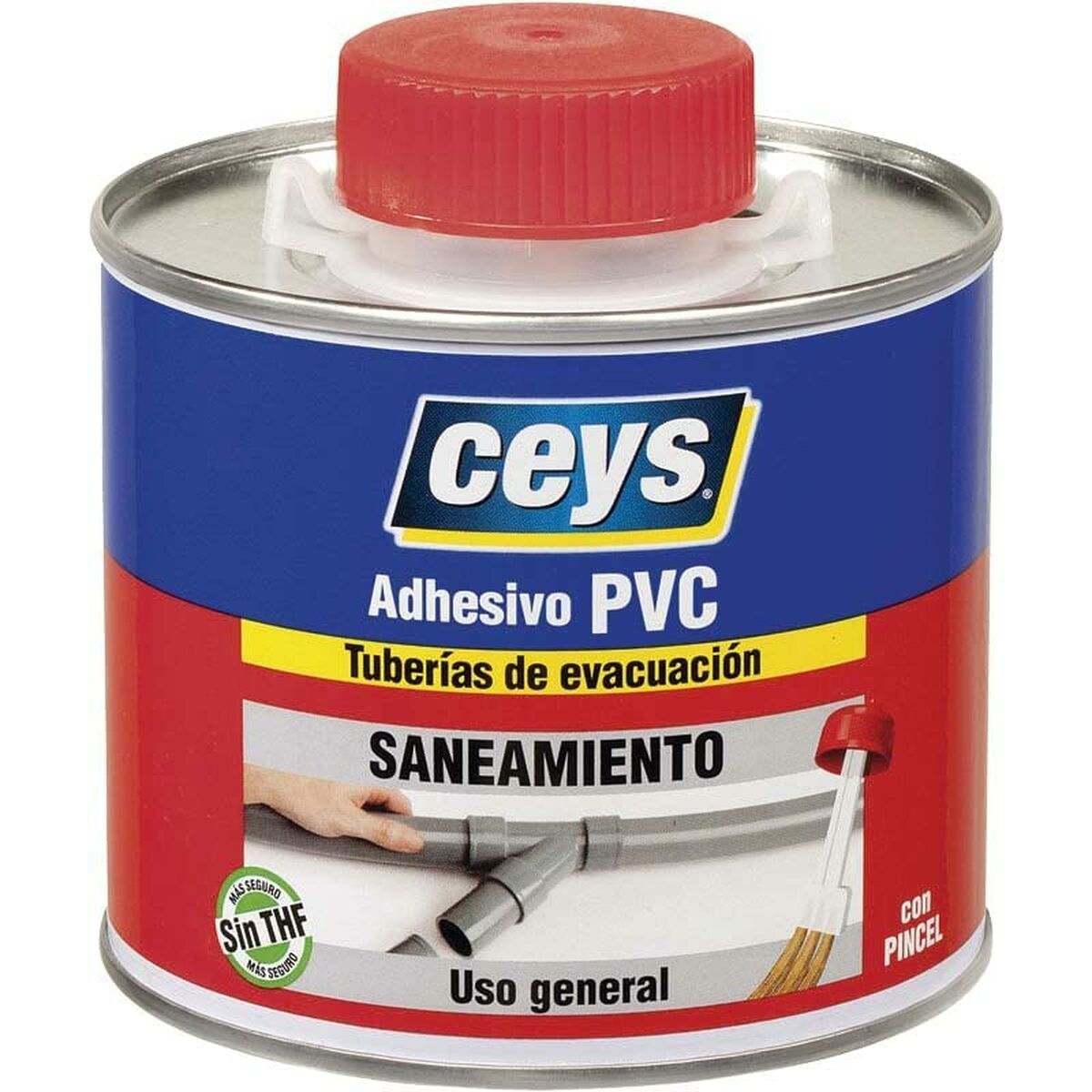 Adesivo per tubo in PVC Ceys 500 ml PVC