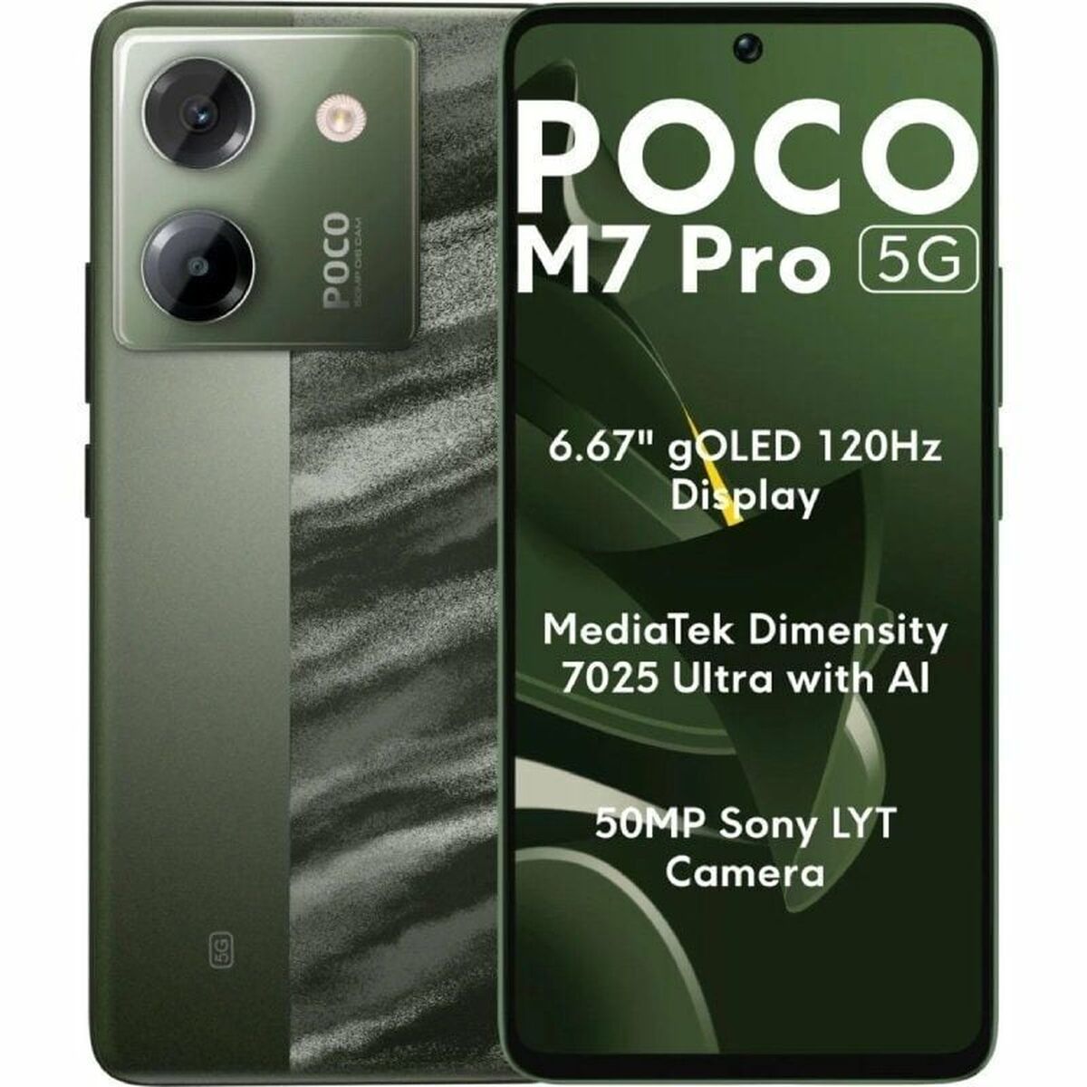 Smartphone Xiaomi POCO M7 Pro Octa Core 8 GB RAM 256 GB Verde 6,67"