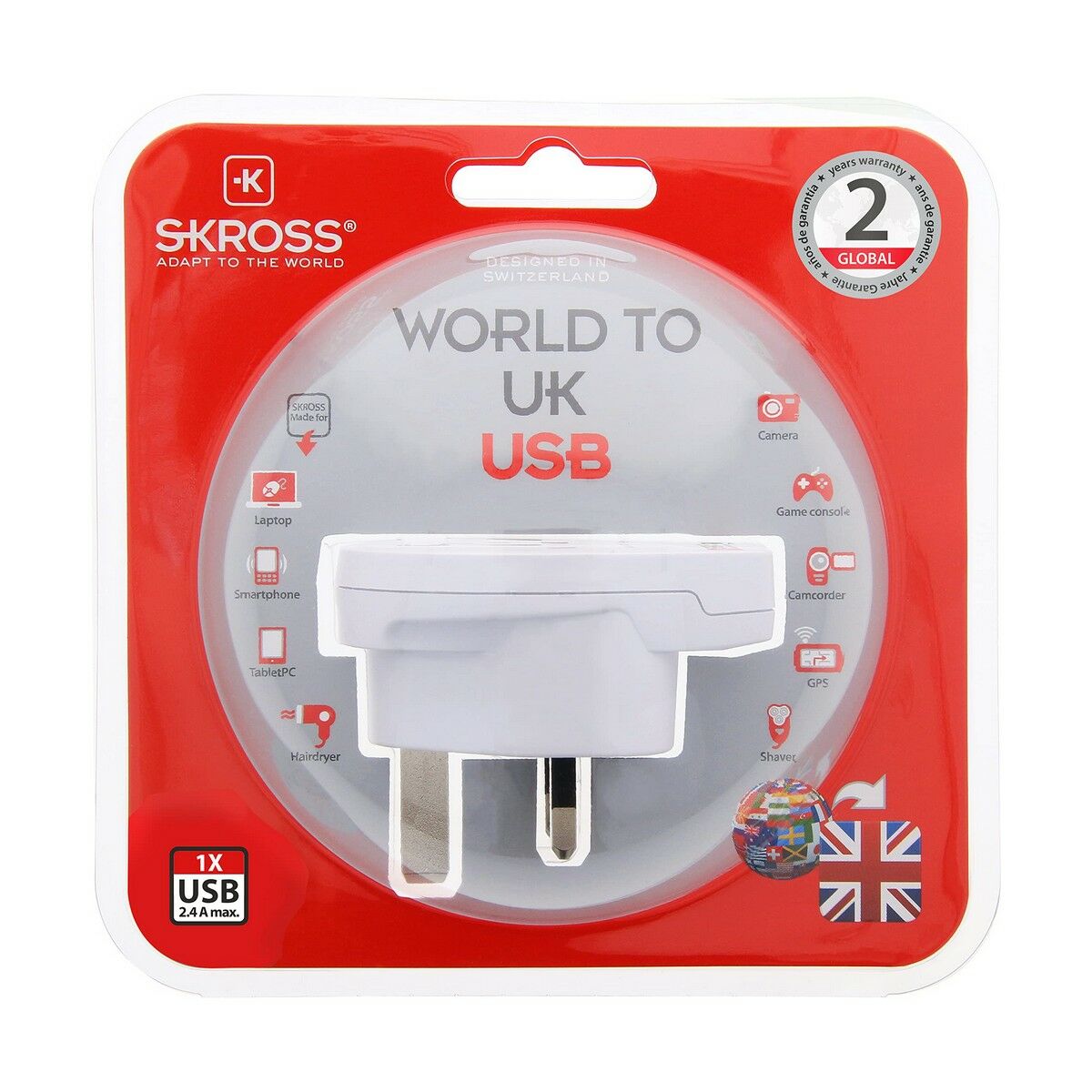 Adattatore di Corrente Skross 1500267 Regno Unito Internazionale 1 x USB - Image 5
