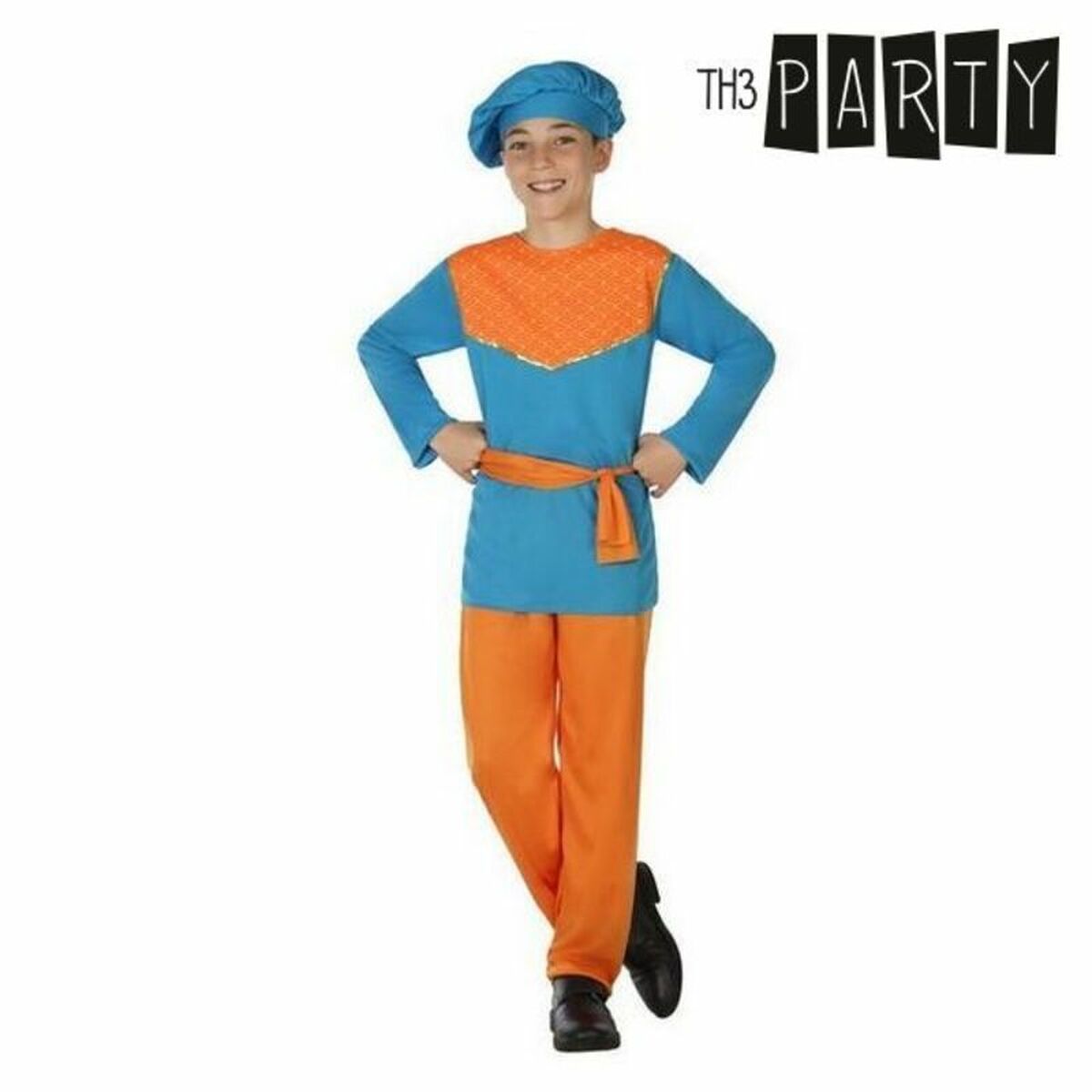 Costume per Bambini Paggio Azzurro 4 pcs Taglia:3-4 Anni
