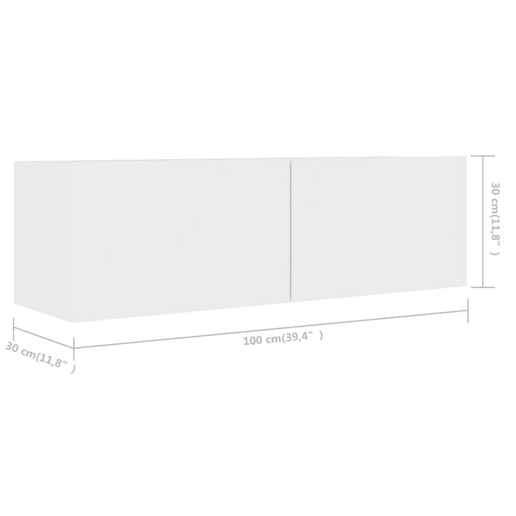 vidaXL Ensemble de meuble TV 7 pcs Blanc Bois d'ingénierie - Image 6