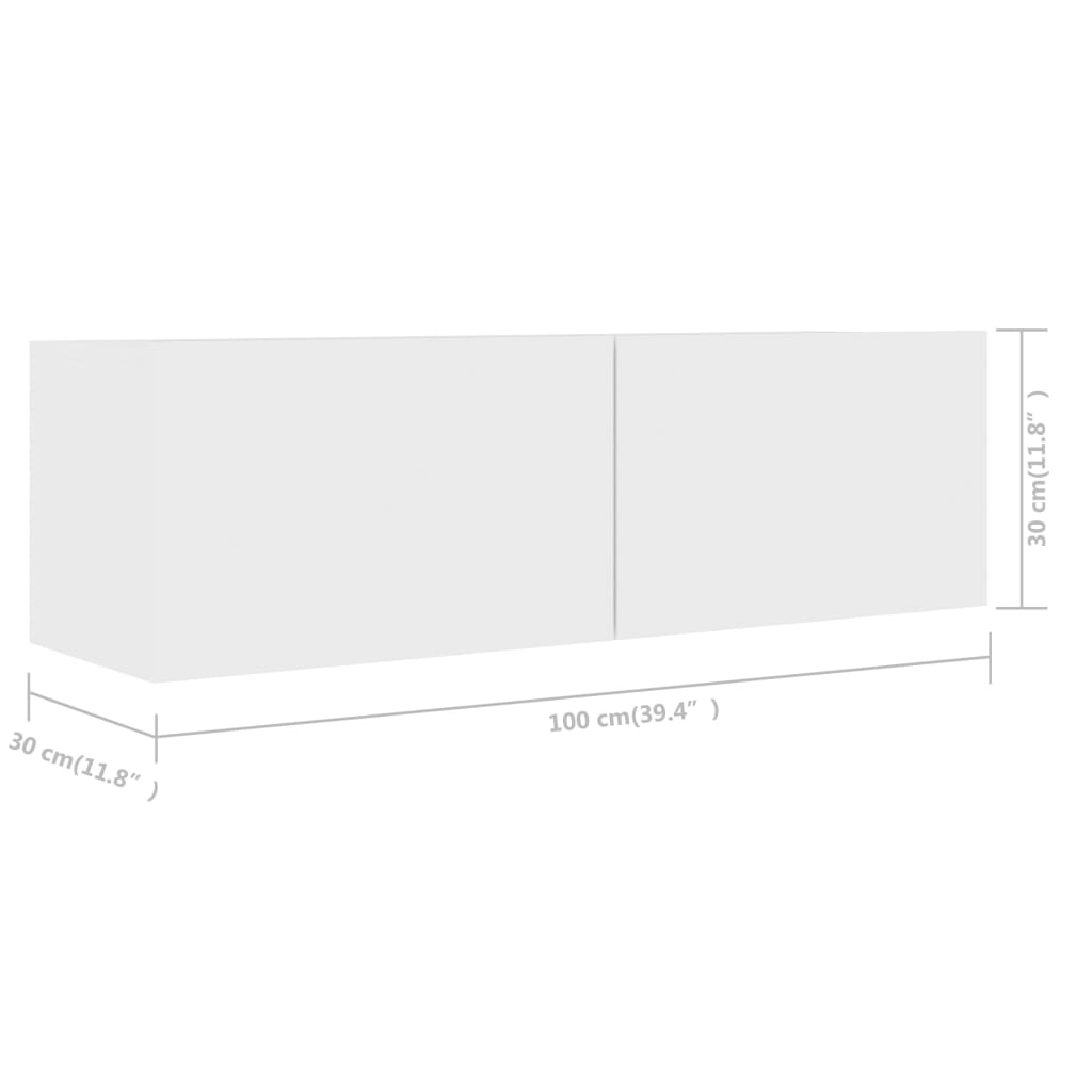 vidaXL Ensemble de meuble TV 5 pcs Blanc Bois d'ingénierie - Image 6