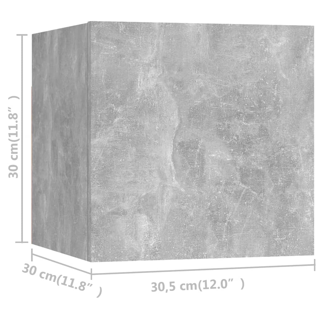 vidaXL Ensemble de meuble TV 5 pcs Gris béton Bois d'ingénierie - Image 6