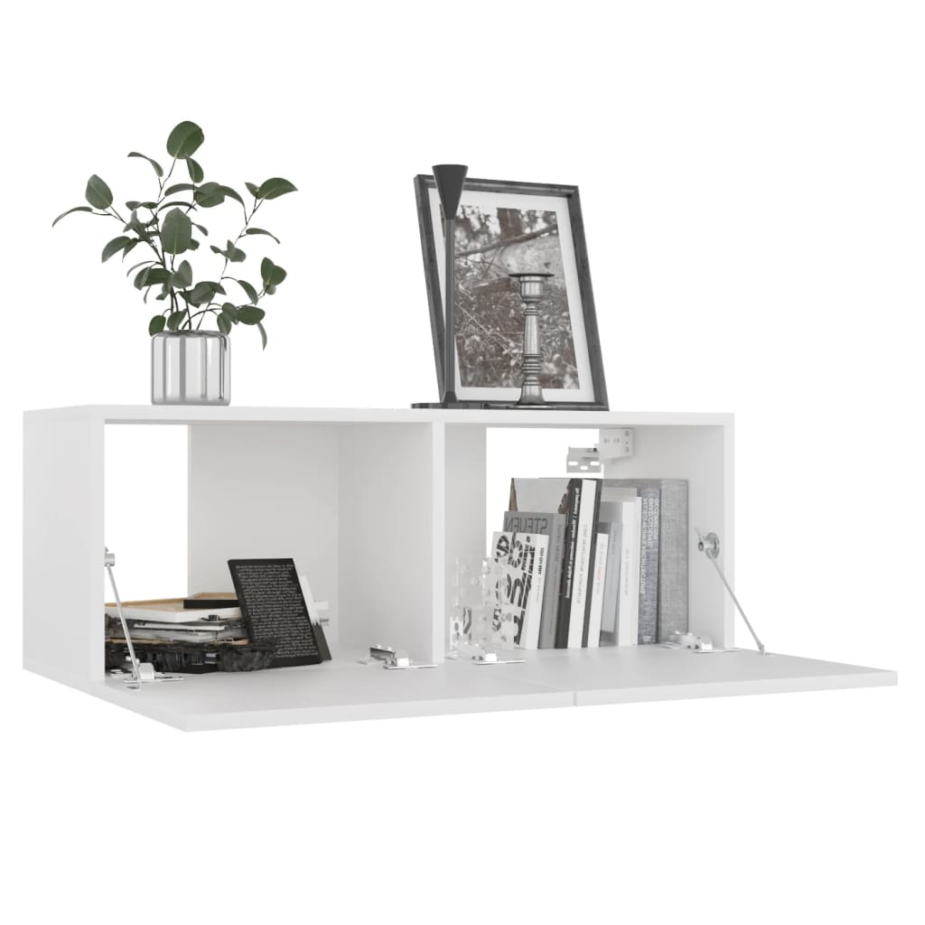 vidaXL Ensemble de meubles TV 8 pcs Blanc Bois d'ingénierie - Image 4