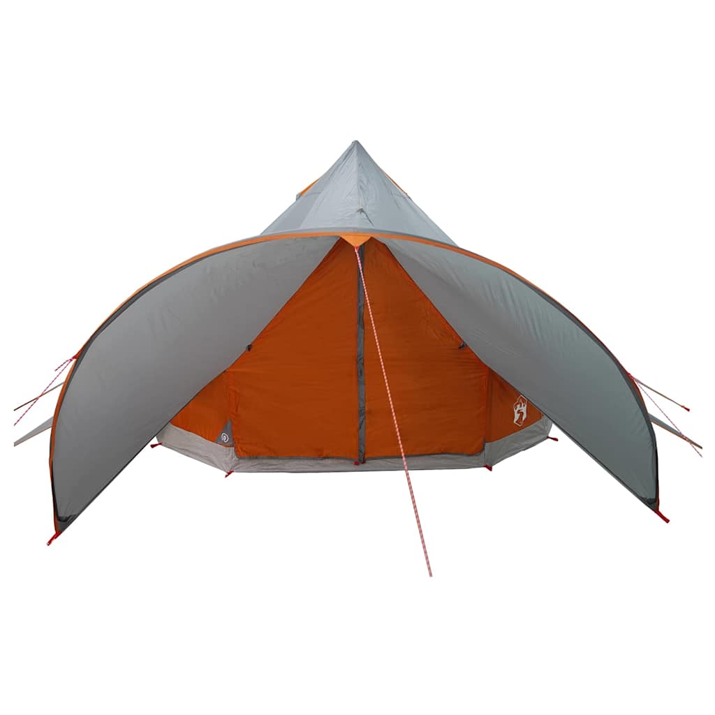 vidaXL Tente tipi avec toit Gris et orange 600 x 600 x 347 cm - Image 5