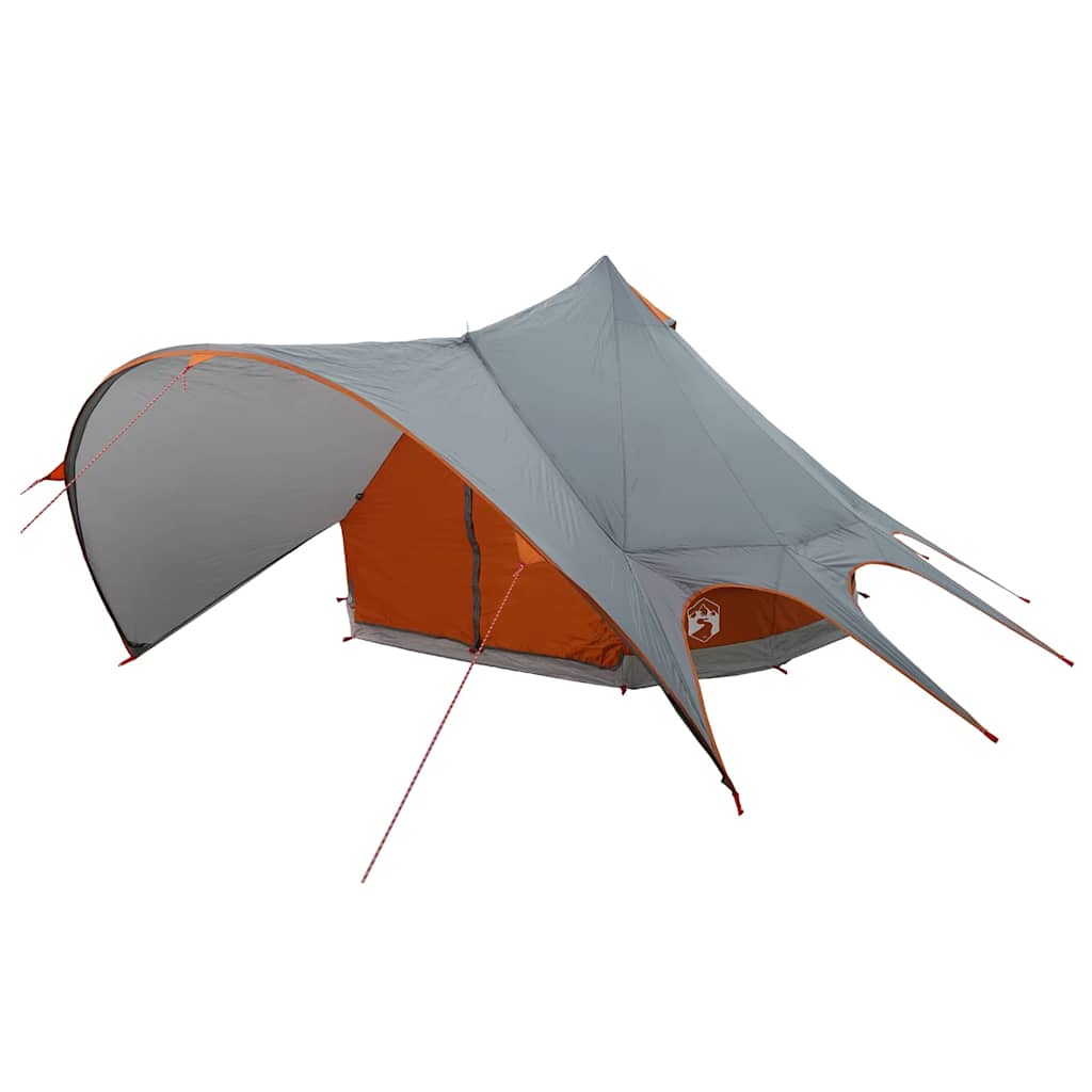 vidaXL Tente tipi avec toit Gris et orange 600 x 600 x 347 cm - Image 4