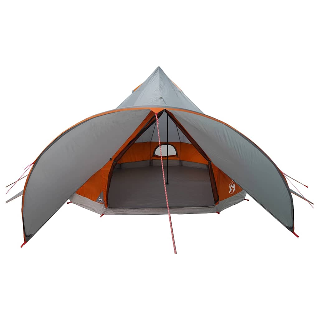 vidaXL Tente tipi avec toit Gris et orange 600 x 600 x 347 cm - Image 6