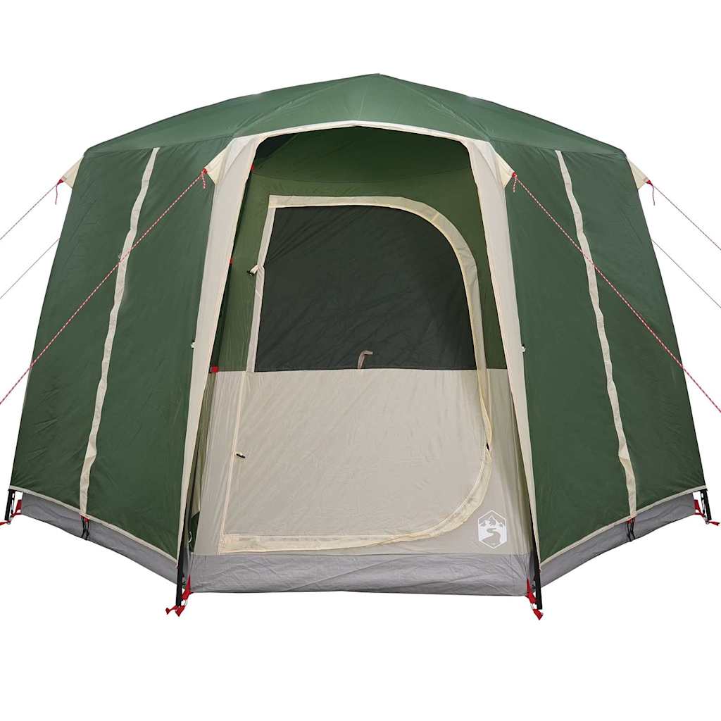 vidaXL Tente Cabane avec toit Vert et blanc 320 x 320 x 203 cm - Image 6