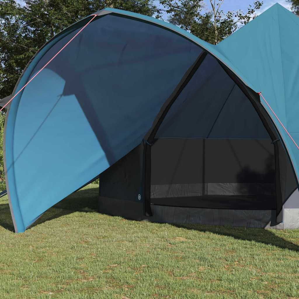 vidaXL Tente tipi avec toit avec évent Bleu et gris 600 x 600 x 347 cm - Image 3