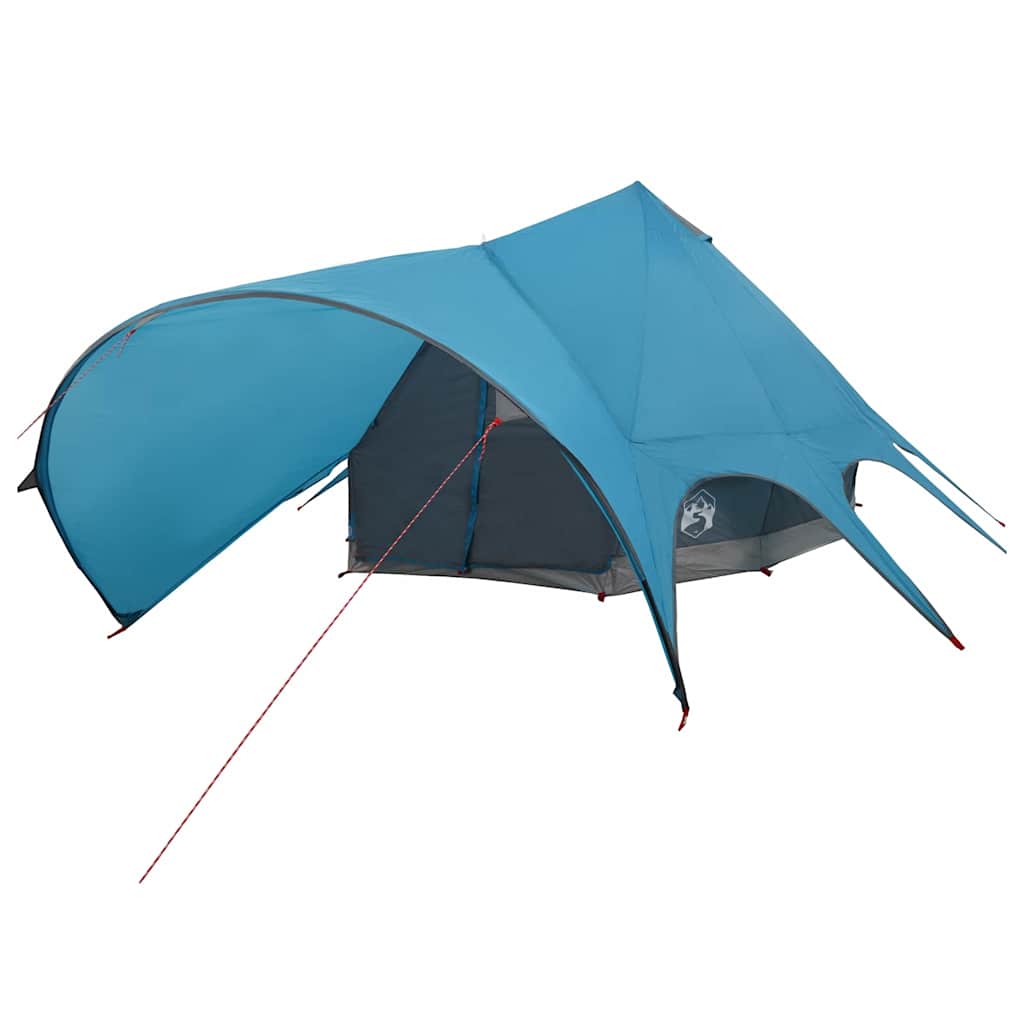 vidaXL Tente tipi avec toit avec évent Bleu et gris 600 x 600 x 347 cm - Image 4