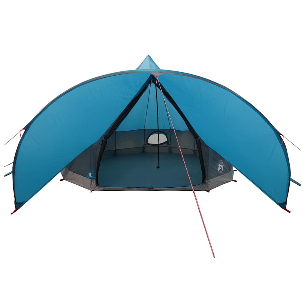 vidaXL Tente tipi avec toit avec évent Bleu et gris 600 x 600 x 347 cm - Image 6