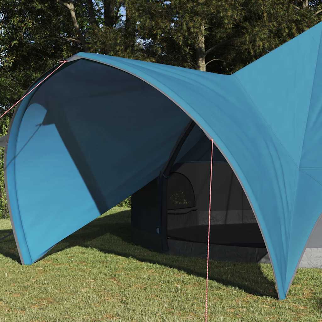 vidaXL Tente tipi avec toit avec évent Bleu et gris 600 x 600 x 347 cm - Image 3