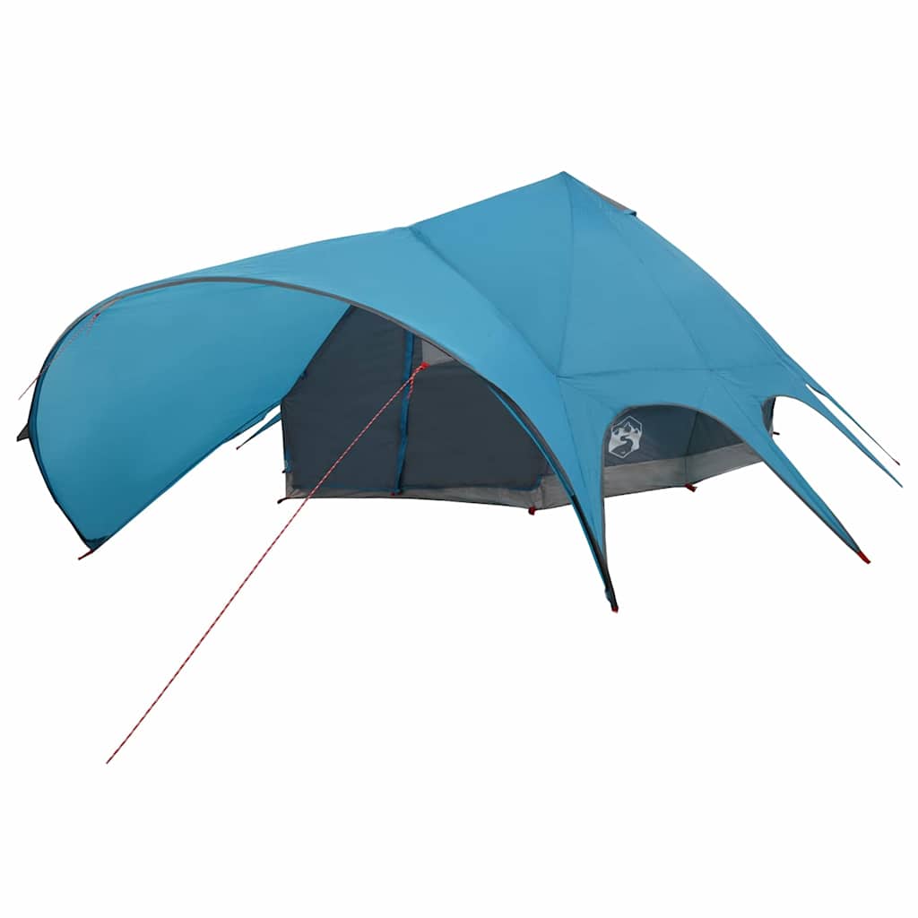 vidaXL Tente tipi avec toit avec évent Bleu et gris 600 x 600 x 347 cm - Image 4