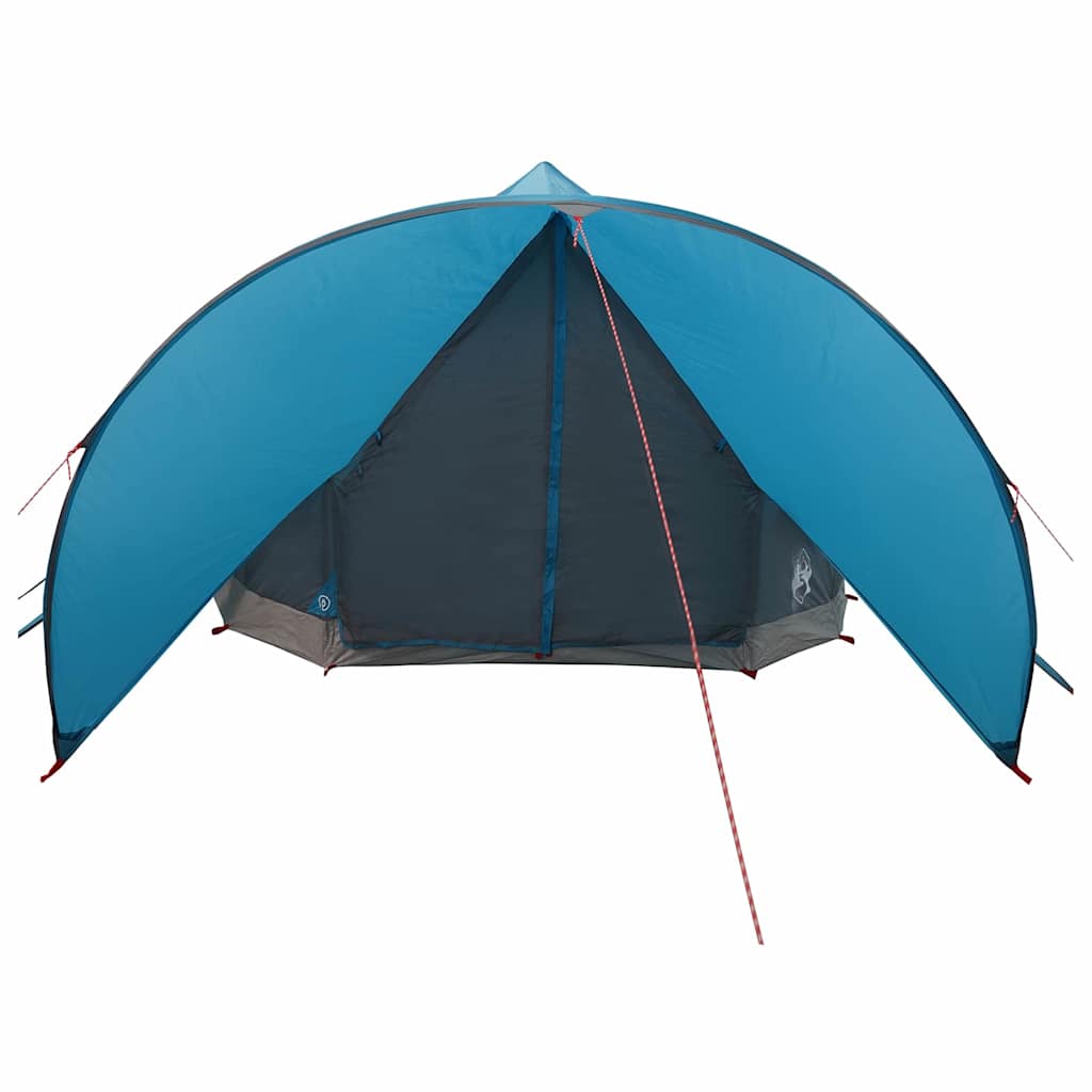 vidaXL Tente tipi avec toit avec évent Bleu et gris 600 x 600 x 347 cm - Image 5