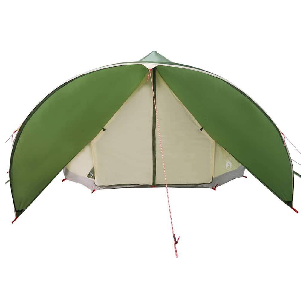 vidaXL Tente tipi avec toit avec évent Vert et gris 600 x 600 x 347 cm - Image 5