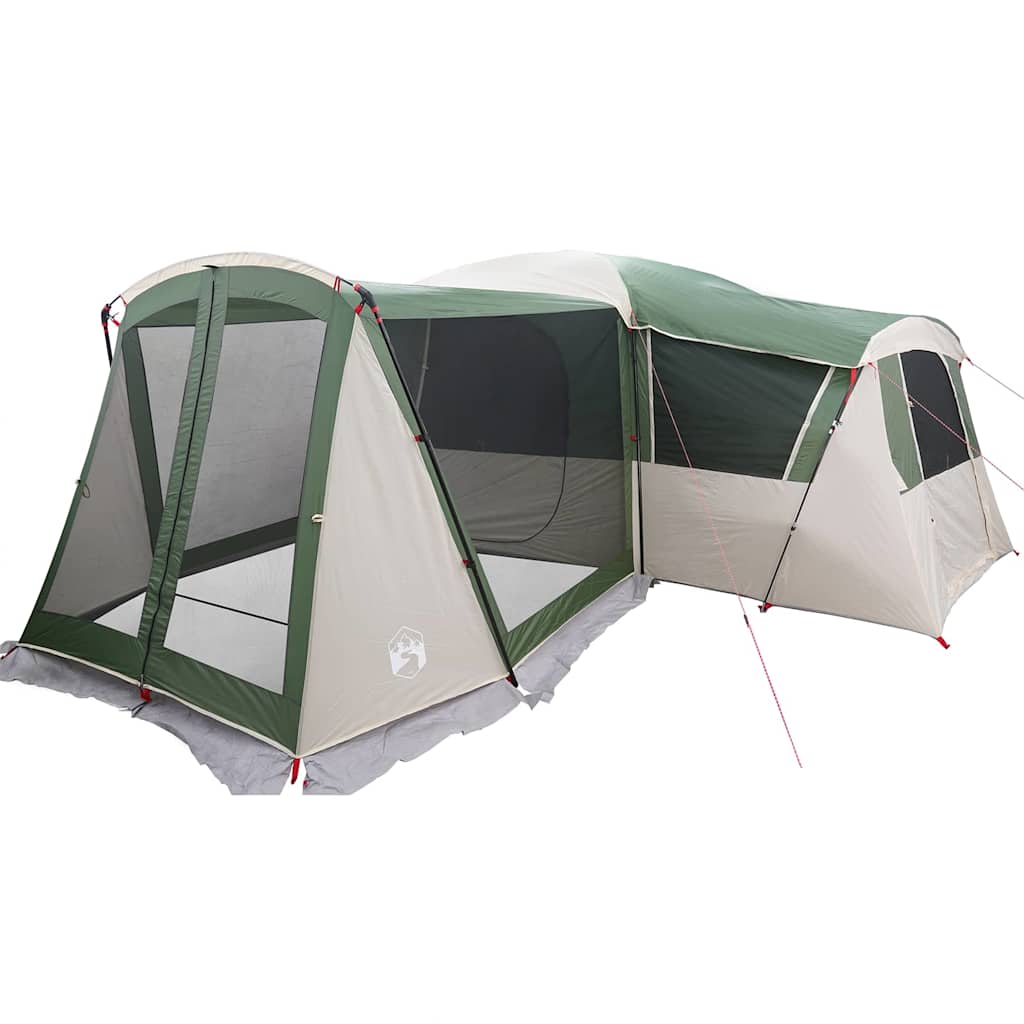 vidaXL Tente familiale avec toit Vert et blanc 745 x 700 x 217 cm - Image 4