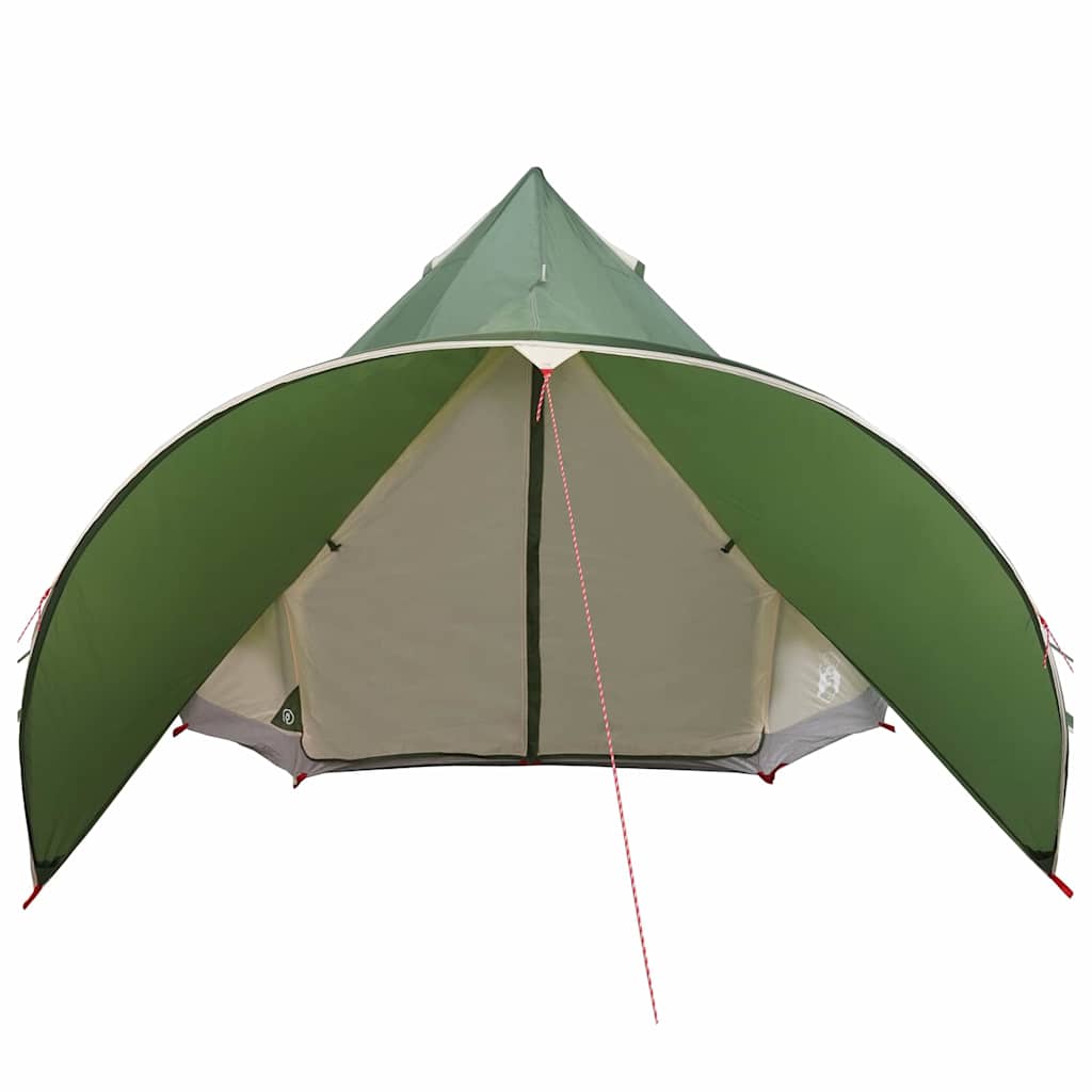 vidaXL Tente tipi avec toit avec évent Vert et gris 600 x 600 x 347 cm - Image 5