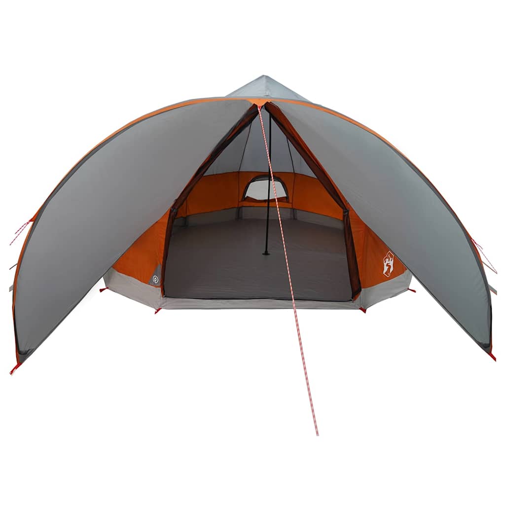 vidaXL Tente tipi avec toit Gris et orange 600 x 600 x 347 cm - Image 6