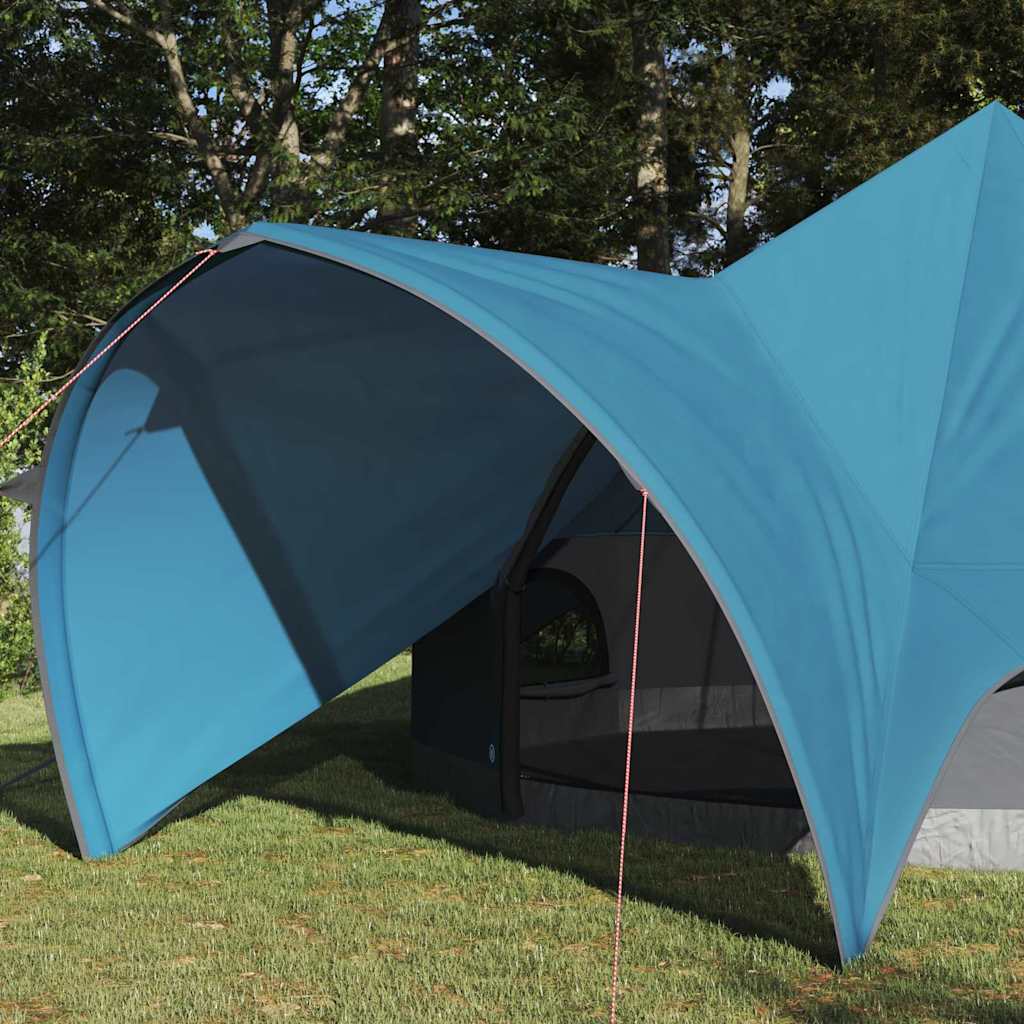vidaXL Tente tipi avec toit avec évent Bleu et gris 600 x 600 x 347 cm - Image 3
