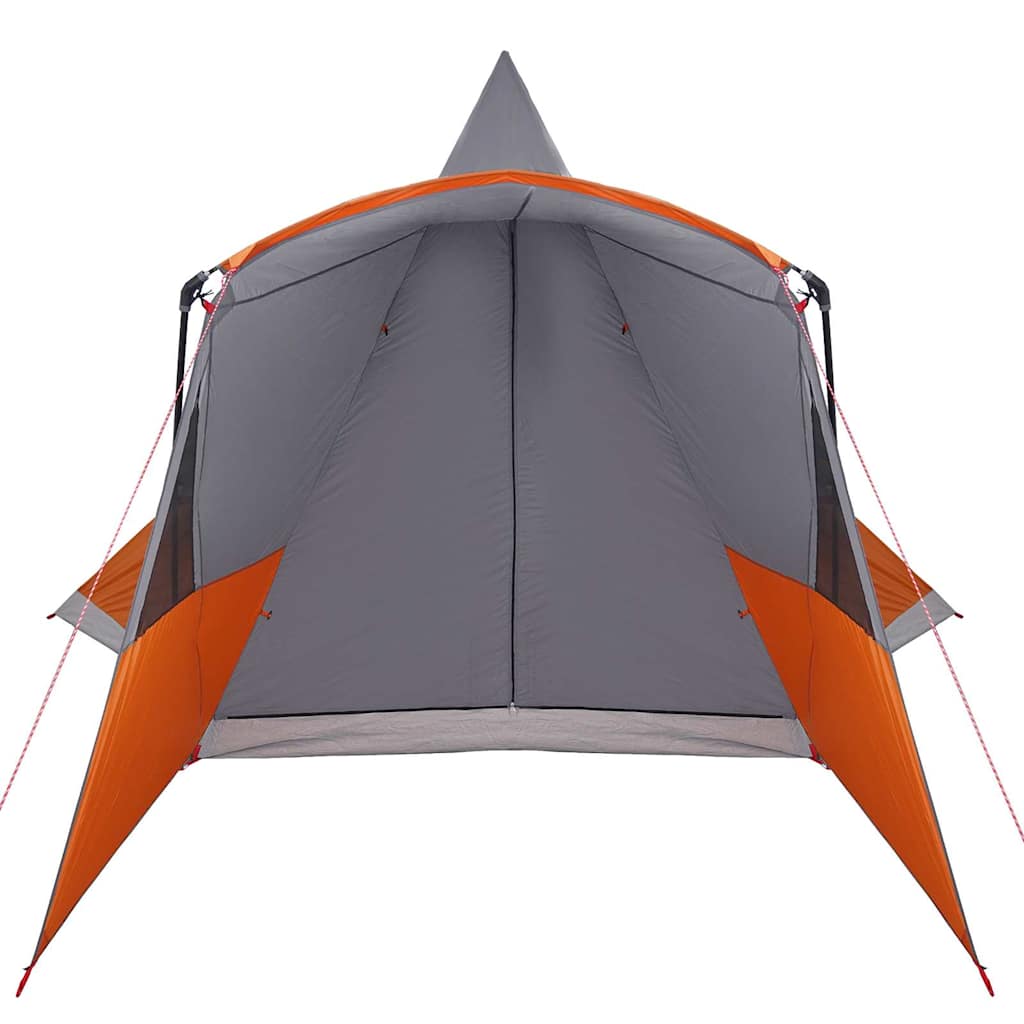 vidaXL Tente tipi avec toit Gris et orange 720 x 465 x 295 cm - Image 6