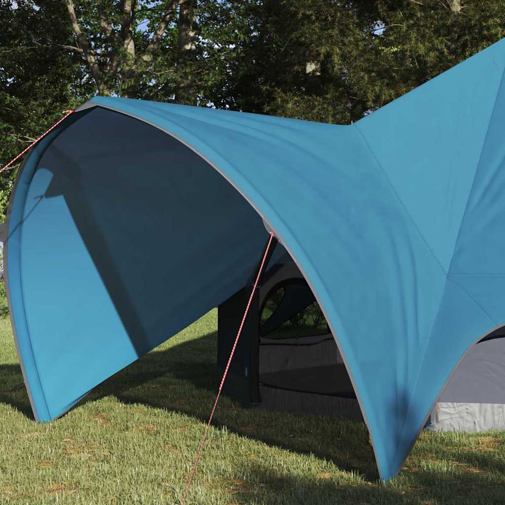 vidaXL Tente tipi avec toit avec évent Bleu et gris 600 x 600 x 347 cm - Image 3