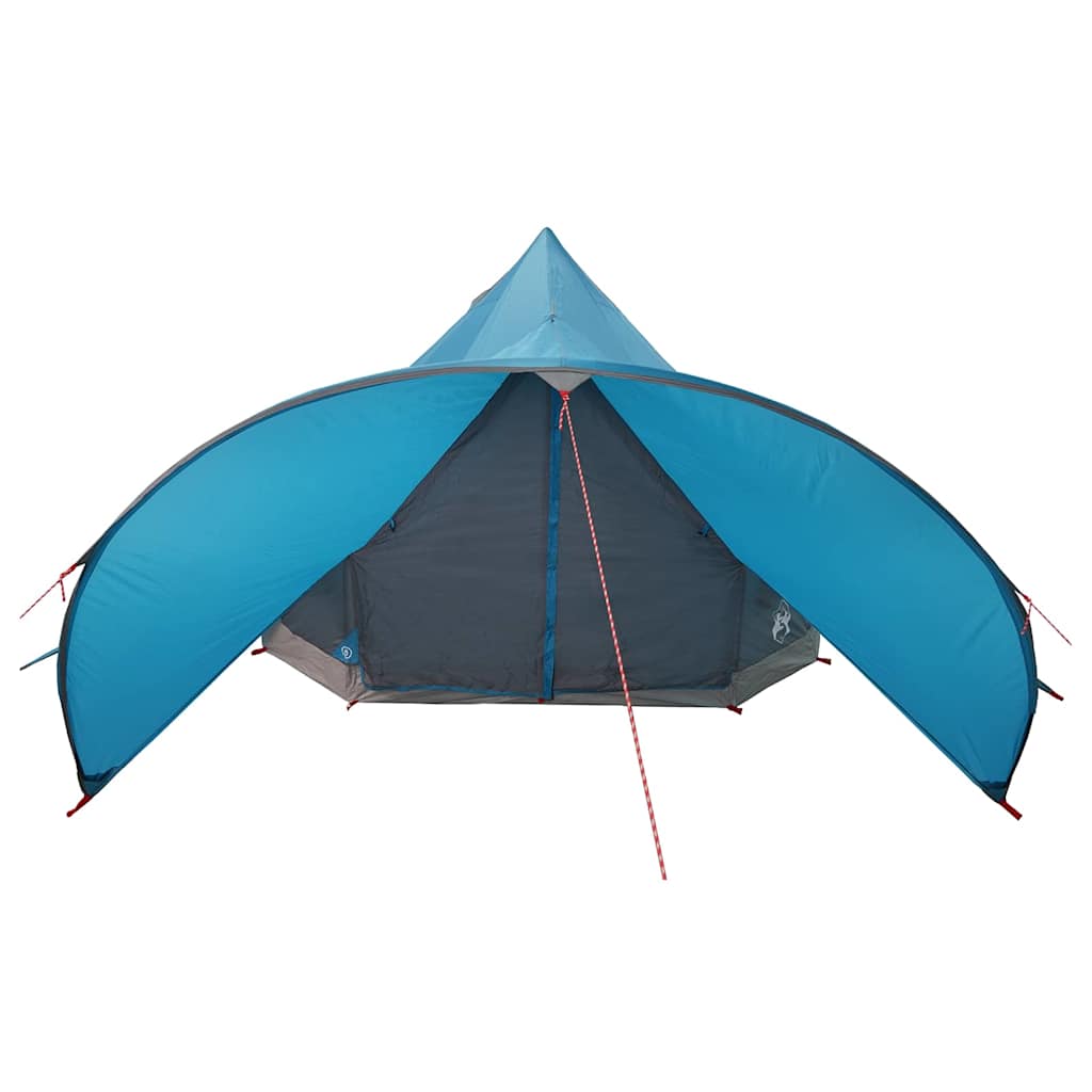 vidaXL Tente tipi avec toit avec évent Bleu et gris 600 x 600 x 347 cm - Image 5