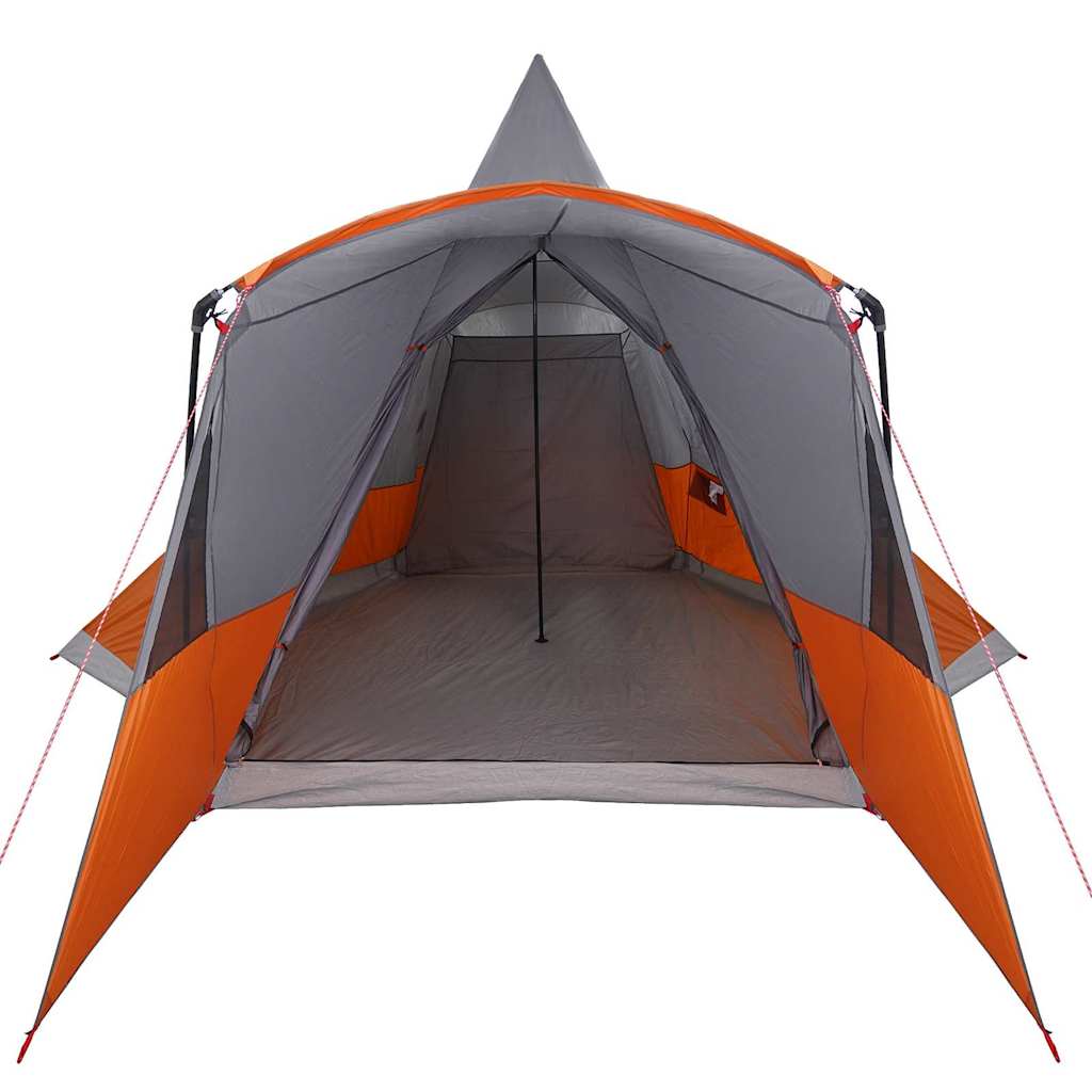 vidaXL Tienda tipi con techo Gris y naranja 720 x 465 x 295 cm - Image 5