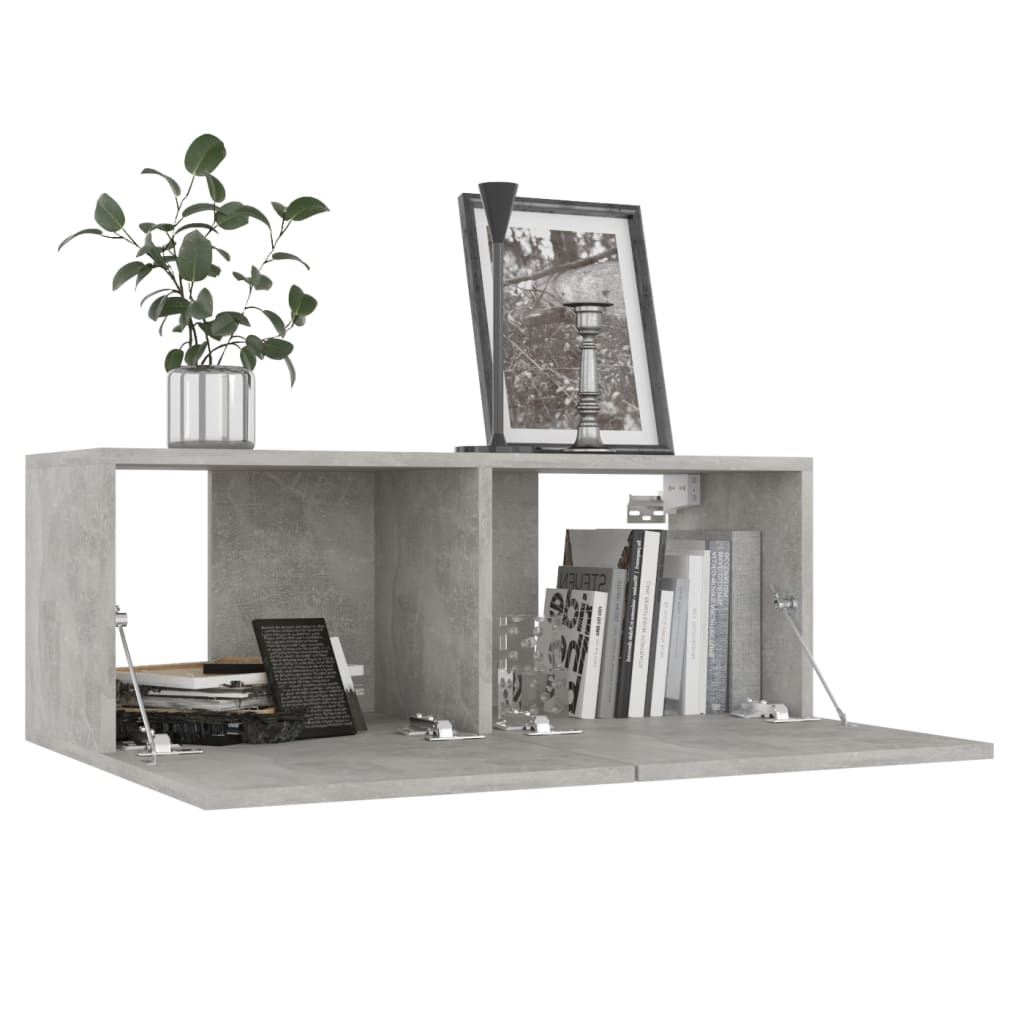 vidaXL Juego de muebles de salón 7 piezas gris hormigón - Image 4