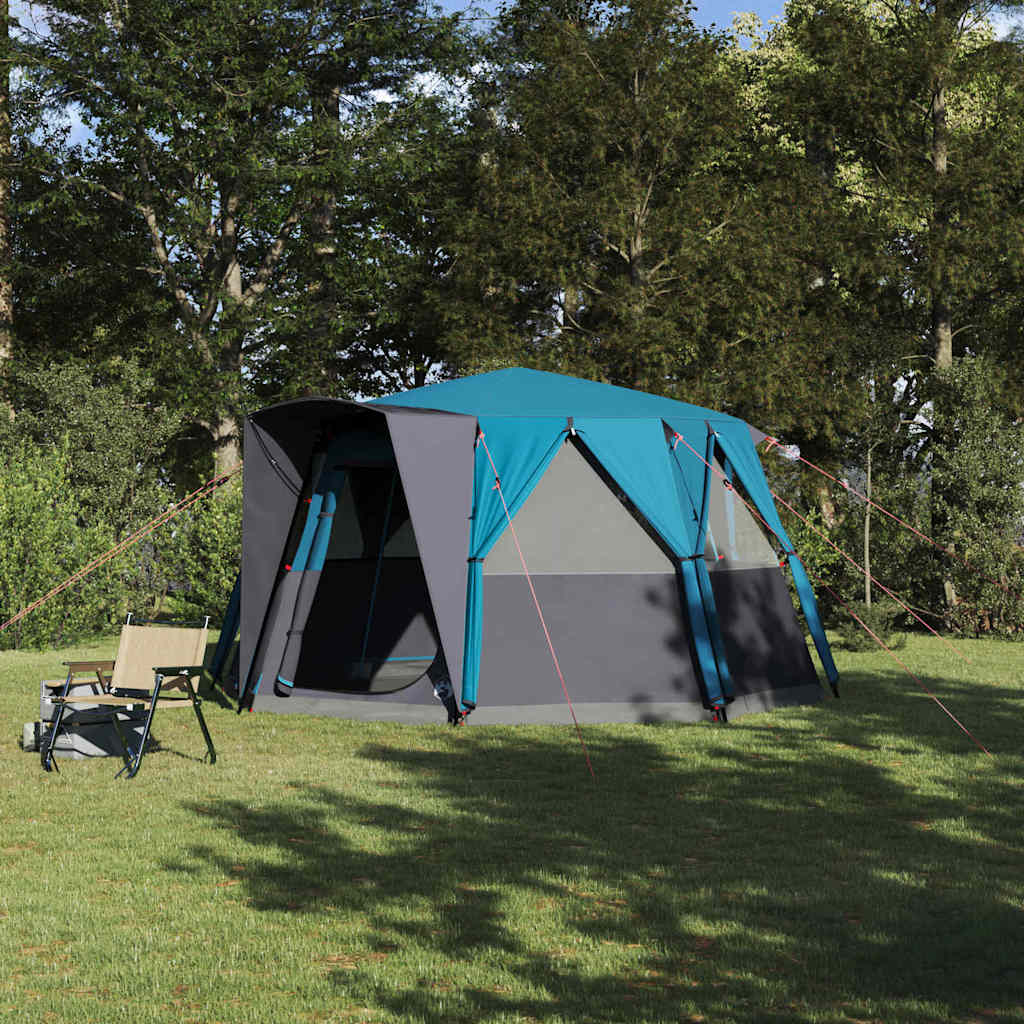 vidaXL Tienda Cabaña con techo Azul 425 x 396 x 222 cm